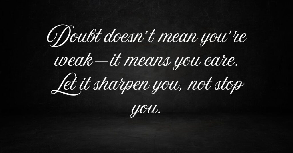 Messages for Mentees Facing Self-Doubt