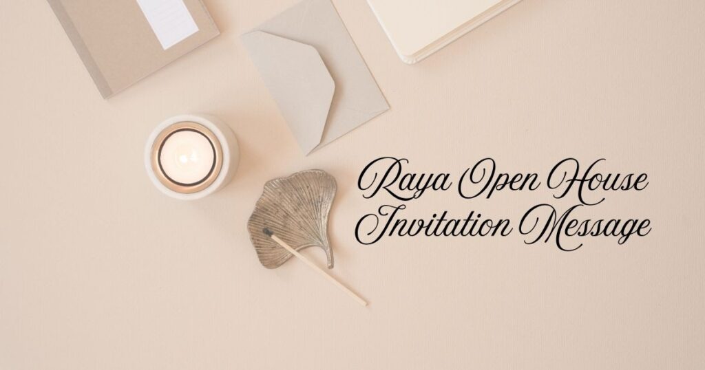 Raya Open House Invitation Message