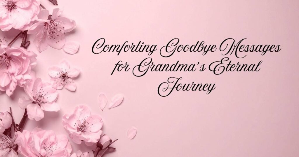 Comforting Goodbye Messages for Grandma’s Eternal Journey