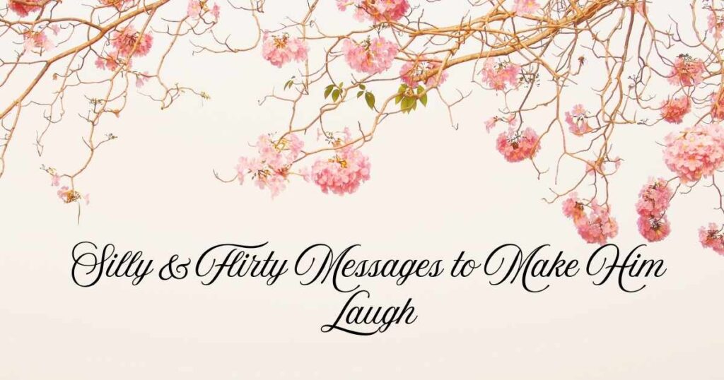 Silly & Flirty Messages to Make Him Laugh